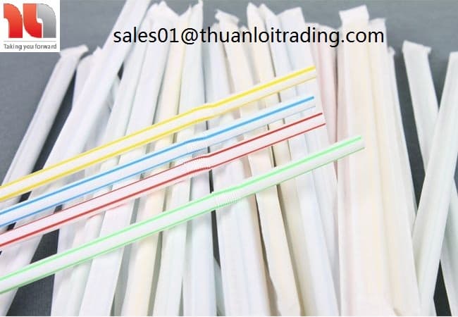 INDIVIDUALLY PAPER WRAPPED DRINKING STRAWS _ VIETNAM